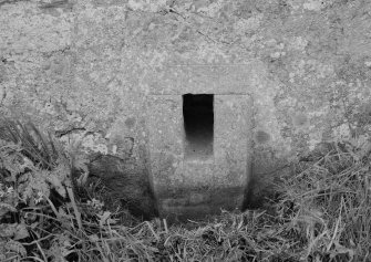 Detail of drain, Knockhall Castle.