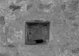 Detail of sink, Knockhall Castle.