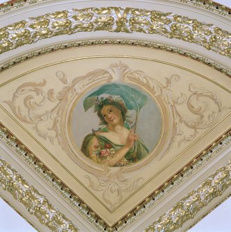 Detail of roundel on Chapel ceiling.