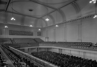 Interior view of the Music Hall, 174-194 Union Street, Aberdeen, showing the concert hall with mural paintings.