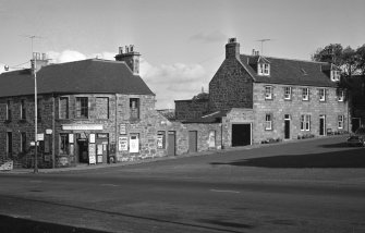 View of the Corner Shop, The Square, Cullen from SE.