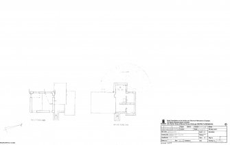 Cloch fire command post building plan, HES survey drawing