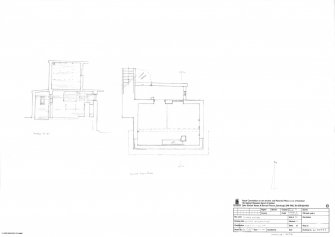 Toward battery, B.O.P ground floor plan and section