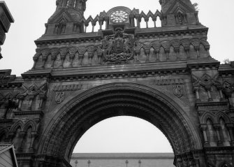 Detail of Victoria Royal Arch, Dock Street, Dundee.