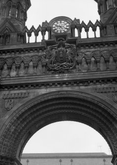 Detail of Victoria Royal Arch, Dock Street, Dundee.