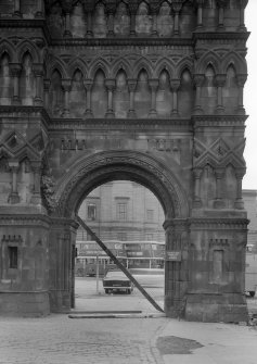 Detail of Victoria Royal Arch, Dock Street, Dundee.