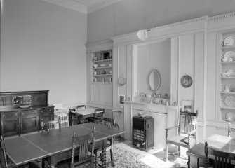 Interior view of Cairness House showing room to rear of billiard room.