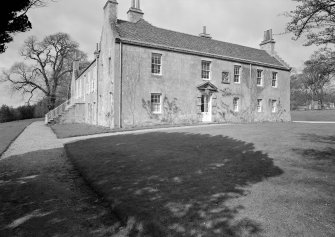 General view of Grandhome House, Aberdeen showing east wing from south.