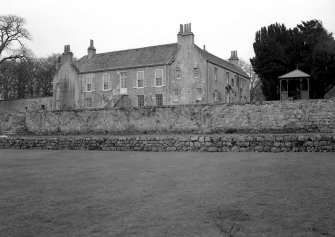 General view of Grandhome House, Aberdeen showing rear of building from west.