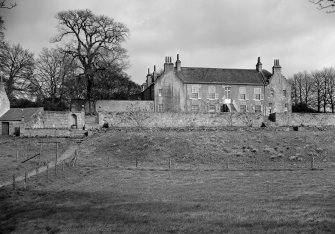 General view of Grandhome House, Aberdeen showing rear of building from south west.