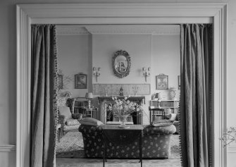 Interior view of Grandhome House, Aberdeen showing drawing room.