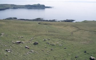 Eigg, Rubh' an Tangaird. View of structure from NW.