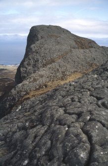 Eigg, An Sgurr, Fort. View of fort interior.