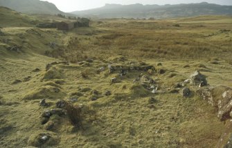 Eigg, Five Pennies, Township and Field System. View of buildings.