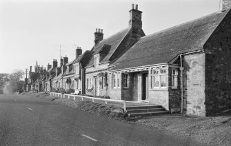 General view of houses in Foulden village from S.