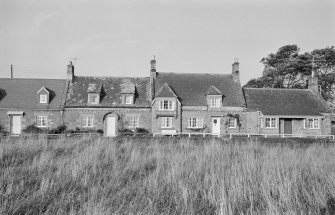 View of houses in Foulden village from SW.