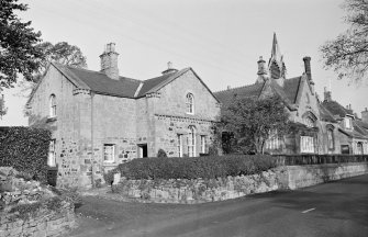 View of houses in Foulden village from W.