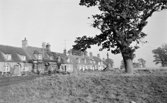 General view of houses in Foulden village from W.