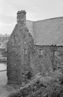 View of west section of warehouse at 10 Shorehead, Portsoy.