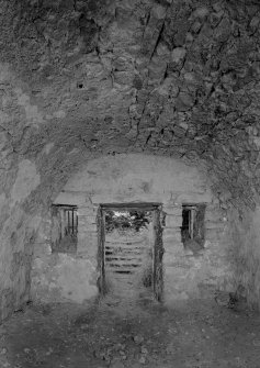 Interior view of undercroft of Glencorse aisle, Glencorse Old Parish Church.