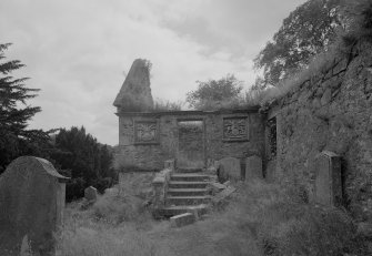 View of Glencorse aisle from W, Glencorse Old Parish Church.