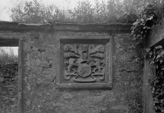 Detail of Campbell of Argyll panel on Glencorse aisle, Glencorse Old Parish Church.