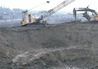 M8, Monklands Motorway
Frame 22: Part panoramic view (1 of 3) of excavation work SE of J9. Card 46.