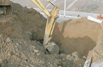 M8, Monklands Motorway
Frame 22A: Detail of excavation work on slip road from Easterhouse Road to M8. Card 53.
