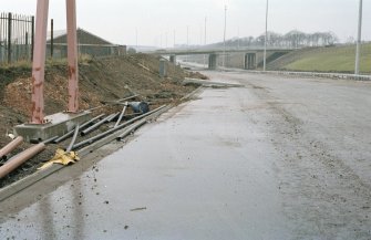 M8, Monklands Motorway
Frame 12A: General view of Easterhouse Road motorway bridge looking W. Card 55.
