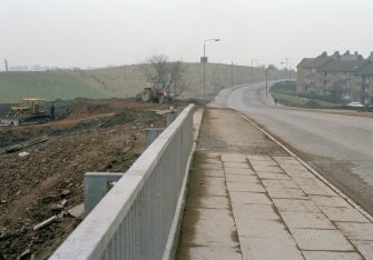 M8, Monklands Motorway, Section between Wardie Road Bridge and Junction 9
Frame 6: Panoramic view of top-soil stockpile SE of Wardie Road Bridge.