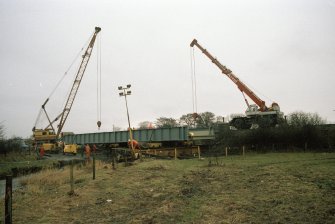 Polmont to Stirling Railway, Skeoch, Railway Bridge
Frame 11: General view of bridge erection at Skeoch.