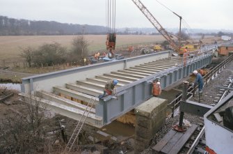 Polmont to Stirling Railway, Skeoch, Railway Bridge
Frame 4: General view of bridge erection at Skeoch.