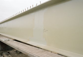 Newburgh, New Waterside Bridge
Frame 4: Detailed view of fabricated main beams, prior to assembly of bridge.