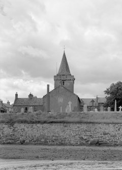 View of church and churchyard, Anstruther Wester, from E.