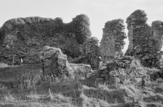 General view of the remains of Knock Castle, Skye.