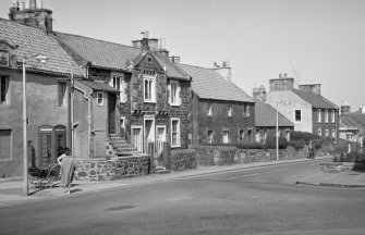 General view of N side of Main Street, Ratho, from E.