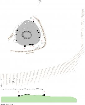 HES Survey and Recording Illustration: Plan of Bridgend of Lethnot. 