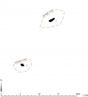 HES Survey and Recording Illustration: Plan of Castle Fraser Standing Stones. 