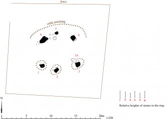 HES Survey and Recording Illustration: Plan of Backhill of Drachlaw. 