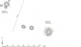 HES Survey and Recording Illustration: Plan of Campstone Hill, Raedykes. 