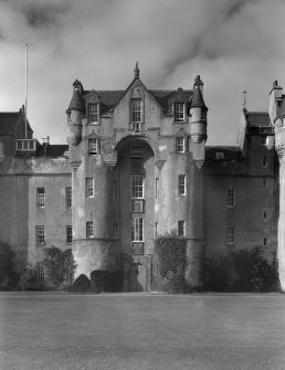 View of Fyvie Castle from south.
