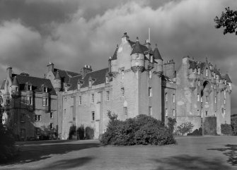 General view of Fyvie Castle from south west.
