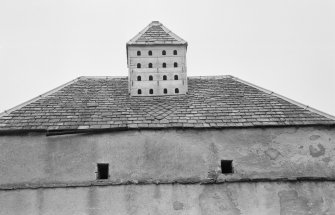 View of cupola with flight holes, Ballindalloch Castle dovecot.