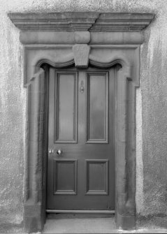 View of doorway, 3 The Esplanade, Anstruther Wester.