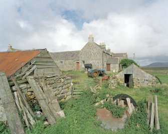 Steading, W range, S end, view from SW