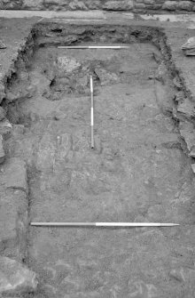 Craignethan Castle
Excavations 1993-1995
Frame 18 - Trench 1 after removal of some of mortared rubble - from west
