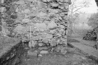 Inverlochy Castle
Frame 25 - Drain F711 piercing north curtain wall; from south
