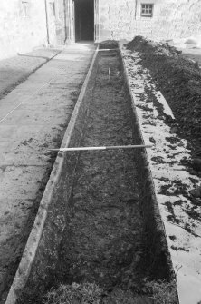 Newark Castle
Frame 1 - Trench K after removal of F101, showing possible metalling F102 - from west
