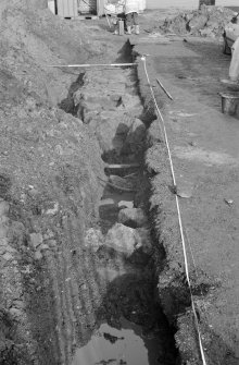 Newark Castle
Frame 13 - Trench L excavated to required depth - from south
