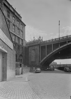 Detail of Union Bridge, Union Street, Aberdeen, over Denburn.